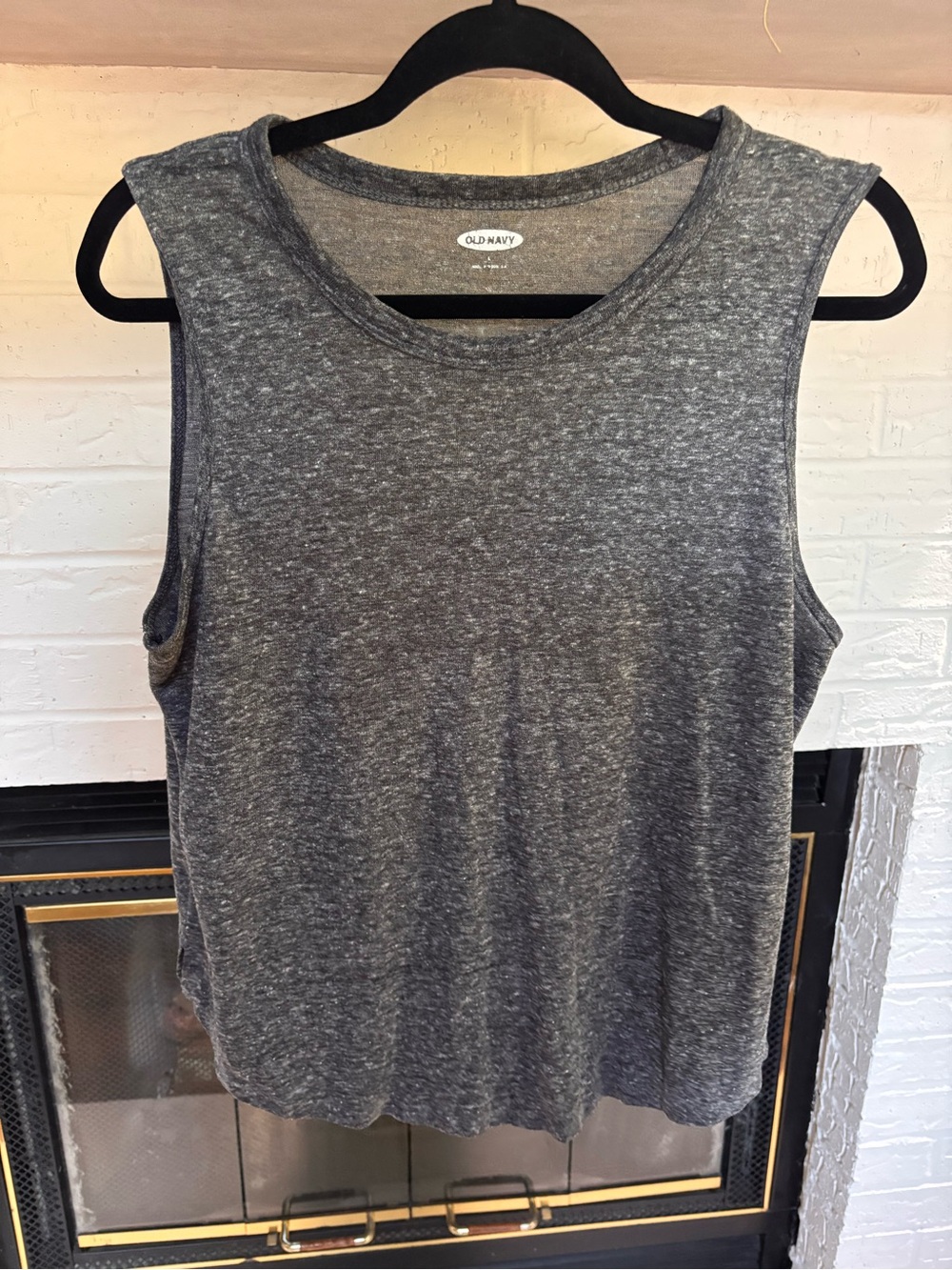 Old Navy Gray Heather Sleeveless Tank Top